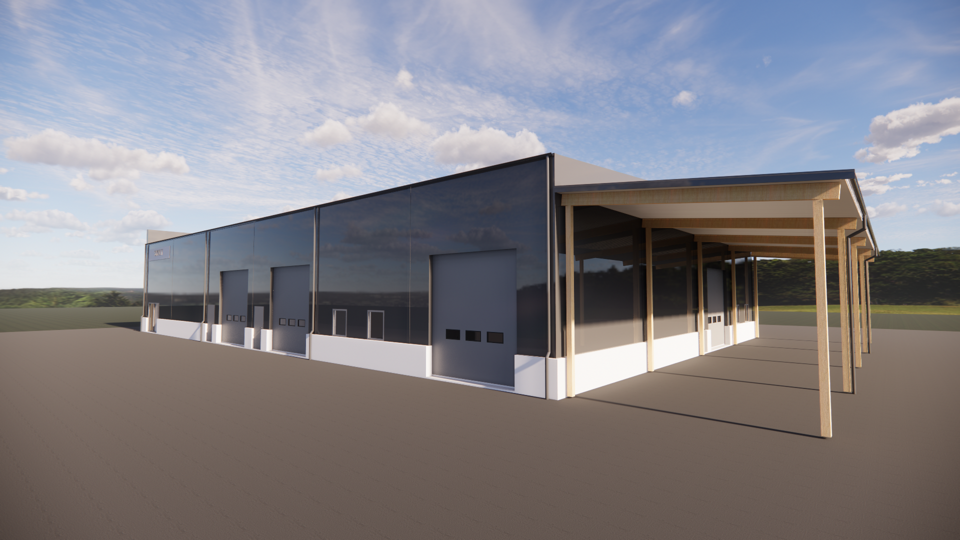 Fasad etablering Mariestad